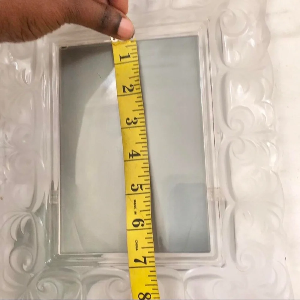 Fifth Avenue Crystal Handcrafted 5” x 7” Photo Picture Frame Clear Transparent